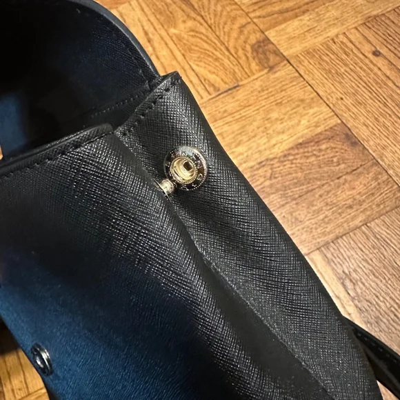 Disney Kate Spade New York Minnie Mouse Black Red Bow Leather Backpack - Picture 7 of 8